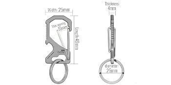 CARABINER KEYCHAIN