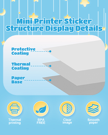 mini printer sticker paper mini thermal printer sticker paper thermal sticker paper