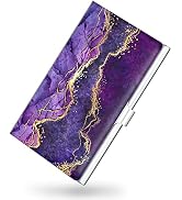 xiviers Business Card Holder,Color Printing Men's and Women's Business Card Case,Ultra-Thin Metal...