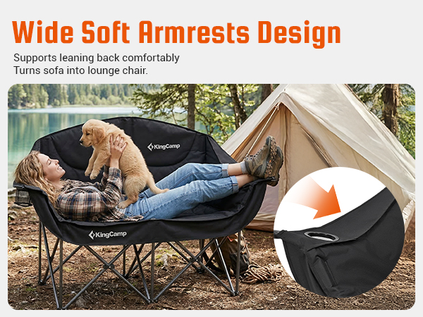 double camping chair