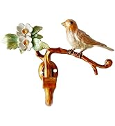Vintage Bird Shaped Decorative Wall Hook Rack Hanger for Hanging Clothes Coats Towels Keys Hats, ...