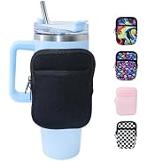 flewfun Water Bottle Bag Compatible with Stanley 30/40 oz Tumbler Accessories, Water Bottle Bag w...