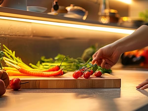 UVTaoYuan 3000K warm light belt in the kitchen application