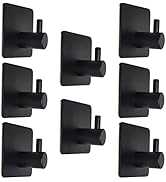 Yukrilt Wall Hooks 15lb(Max) Adhesive Hooks for Hanging, Waterproof Oilproof, Bathroom Kitchen He...