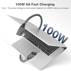 USB 3.2 Gen 2 Type c Extension Cable support 100W 240W 5A Fast Charging