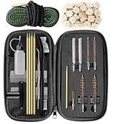 Miaozhun Universal Gun Cleaning Kit for .22 .223Cal 5.56mm .22LR Rifle Pistol, Bore Chamber Brush...