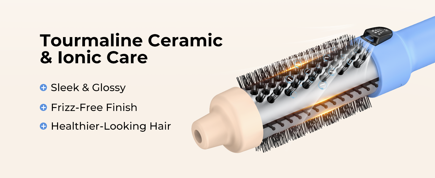 heated brush for short hair