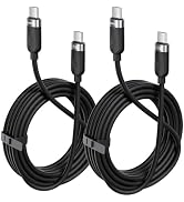 toocki 240W USB C Cable, Silicone Fast Charging Cord, 2Pack,10FT | Silicone, Black, Tangle-Free, ...