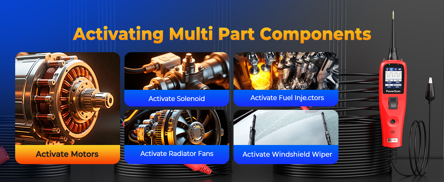 Activating Multi Part Components power circuit probe tester