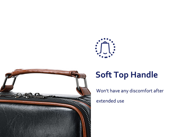 leather top handle