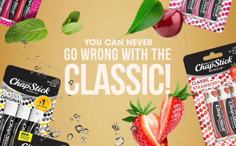 ChapStick Classic Strawberry & Classic Original