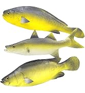 Ailejia 3 PCS Fake Fish Food Decoration Fish Party Decorations Shop Display Decoration Sea Creatu...