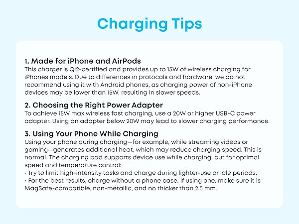 Charging Tips
