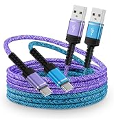 Samsung S25 Ultra USB Type C Charger Cord, 10FT Long USB A to USB C Cable Fast Charging for Samsu...