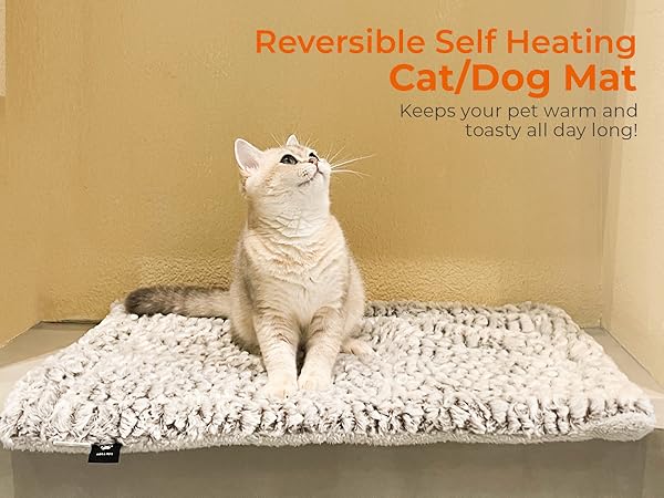 self warming heating cat bed pad mat