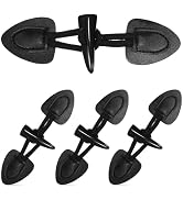 MAGICLULU 4 Pairs Leather Horn Coat Buttons PU Leather Sew-on Toggles Closures Resin Horn Button ...