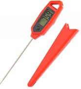 Lavatools PT18 Plus Professional Commercial 4.5" Ambidextrous Backlit Digital Instant Read Meat T...