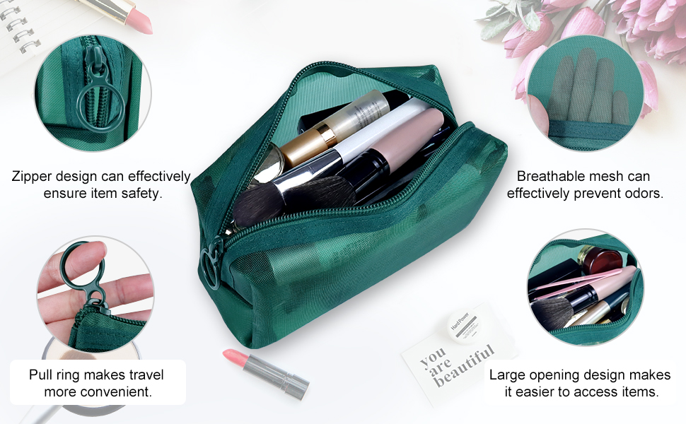 mesh toiletry bag pouch bag mesh bags for travel