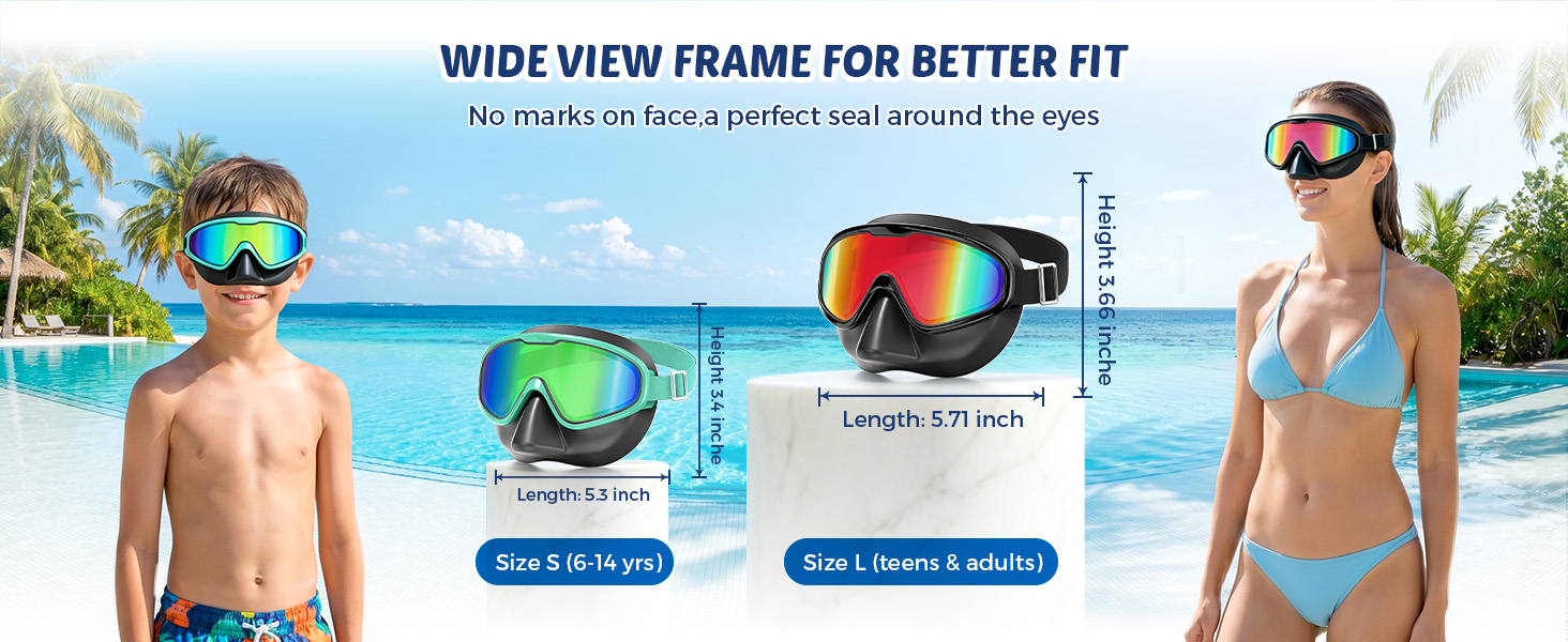DK06 kids goggles with nose cover