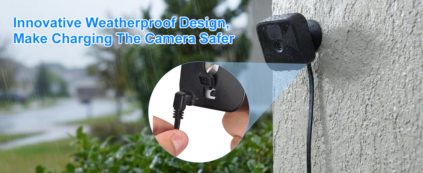 charging cord and adapter for blink camera
