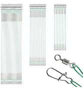 AMYSPORTS Freshwater Rigs Fishing Leaders Saltwater Heavy Duty Fishing Leader Stainless Rig Swive...