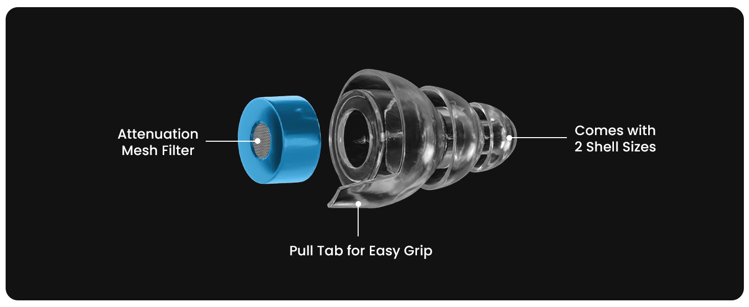 Eargasm High Fidelity Blue Earplugs