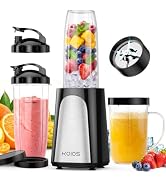 KOIOS 1000W Smoothie Blender for Kitchen, 15Pcs Set+3 Cups, Black HMB310N | Personal Blender for ...