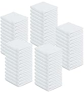 ZUPERIA 100% Cotton Terry Towels Cleaning Cloths, Pack of 50 (12
