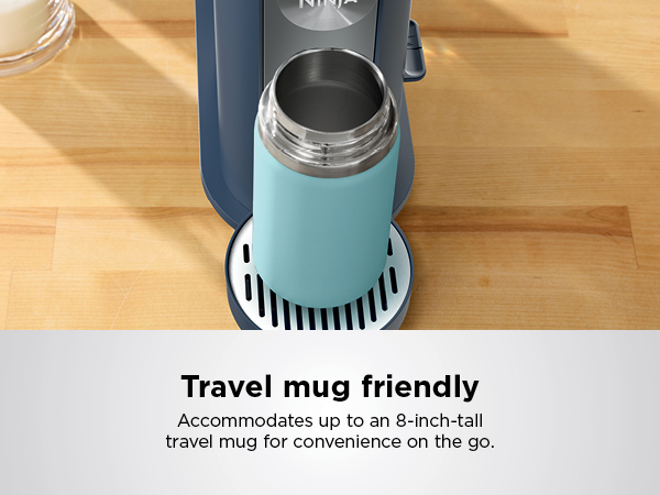 Accommodates up to an 8-inch-tall travel mug for convenience on the go.