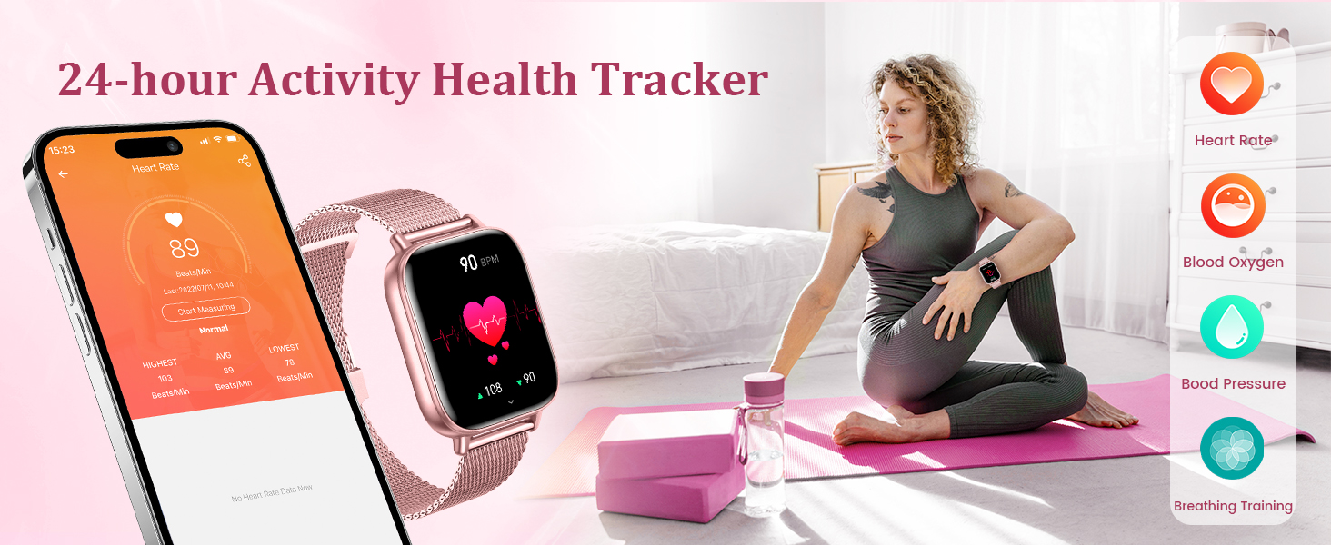 The smartwatches have built-in high-performance sensors to monitor your heart rate