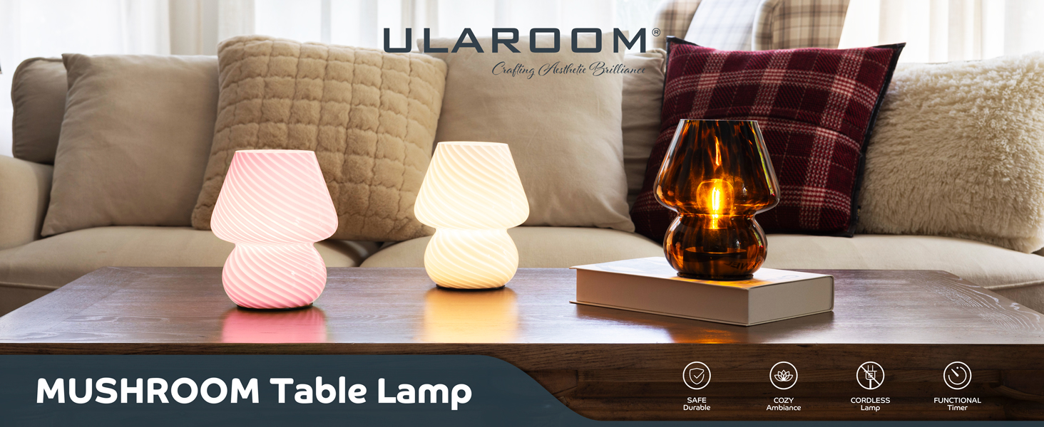 ULAROOM Mushroom Table Lamp