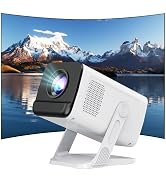 Mini Portable Projector for Bedroom with WiFi and Bi-directional Bluetooth 1080P 4K Support Smart...