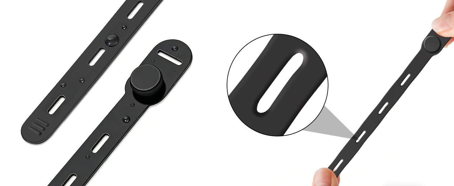 Soft liquid silicone cable straps, high elasticity and tear resistant, won't damage wire insulation