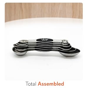 magnetic measuring spoons;measuring spoons magnetic;nesting measuring spoons;magnetic measuring cups