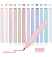 party greeting 12 Pcs Aesthetic Cute Markers Highlighters Bible Highlighters Pastel Assorted Colo...