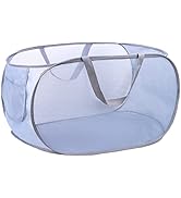 collapsible laundry baskets, Pop Up Laundry Hamper, Foldable mesh Laundry Baskets (Each with 2 Re...