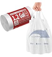 KeenEcho Small Trash Bags with Handles - Ocean Plastic Upcycling - Plastic Garbage Bags, Can Bin ...