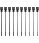 Black Ink Refills (10 Pcs), Replaceable Pen Refills, 2.75 inch (70 mm) Ballpoint Pens Refills, 1m...
