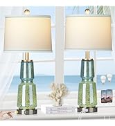 CINSARY Glass Table Lamp Set of 2