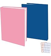 2 Pack Stretchable Book Sleeve Covers, for Paperbacks Hardcover Textbooks up to 9" x 12", Office ...