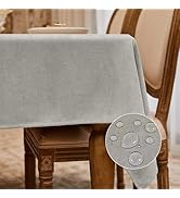 BALCONY & FALCON Rectangle Tablecloth Washable Wrinkle Resistant and Water Proof Table Cloth Deco...