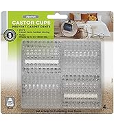 Slipstick CB420 Carpet Protector Caster Cups / Carpet Grippers for Under Furniture (Set of 4) 2-1...