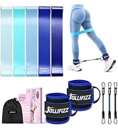 Ankle Resistance Bands with Cuffs &Booty Bands Set,Ankle Straps for Cable Machines for Leg,Booty,...