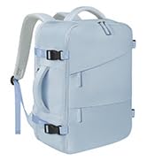MIAOJIE Travel Backpack for Women Men, Carry On Backpack Airlines Approved Personal Item Travel C...