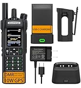 BAOFENG DM32 DMR Handheld Radio with USB-C Charging, GPS, 10W Long Range Walkie Talkie for Emerge...
