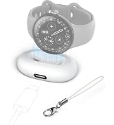 Portable Charging Dock for Google Pixel Watch 4 Charger (41mm/45mm) - White | Magnetic Charging B...