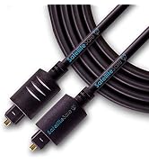 SatelliteSale Digital Toslink SPDIF Audio Optical Fiber Cable PVC Black Cord (1.5 feet)