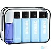GearTrust Leakproof Travel Bottles for Toiletries TSA Approved Travel Shampoo Bottles, 3.4oz Refi...