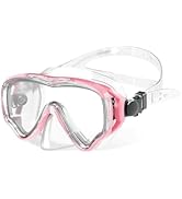 Adult Diving Masks Full Face Snorkel Mask -Anti-Fog Dry Snorkel System Prevents Leaks for Effortl...