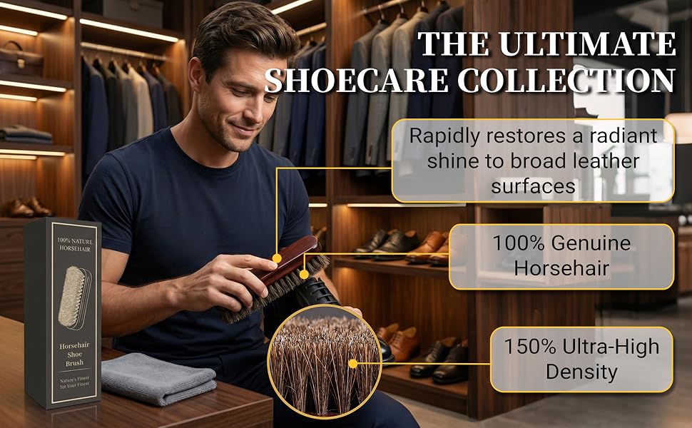 Horse Hair Shoe Brush